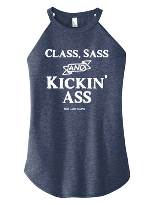 Class Sass & Kickin Ass Halter Tank