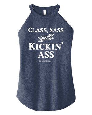 Class Sass & Kickin Ass Halter Tank