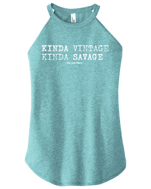 Kinda Vintage Kinda Savage Women's Halter Tank