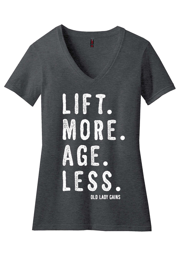 Lift More Age Less V-Neck Women's Tee