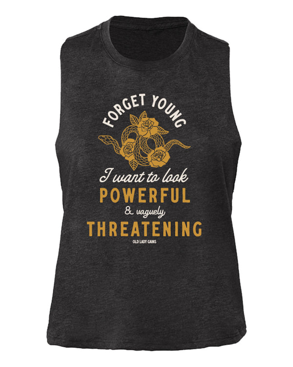 Powerful & Vaguely Threatening Crop Tank