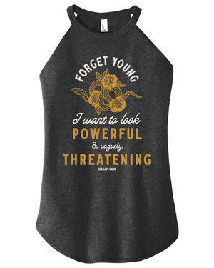 Powerful & Vaguely Threatening Halter Tank - Resale