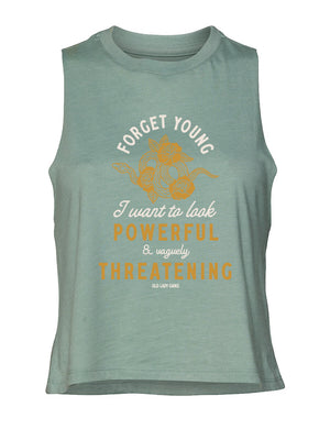 Powerful & Vaguely Threatening Crop Tank
