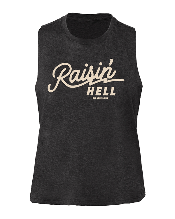 Raisin Hell Crop Tank