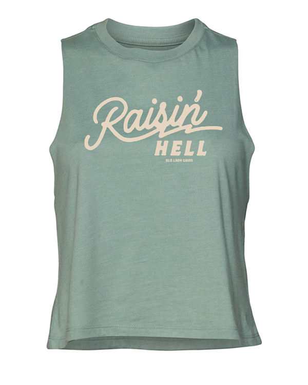 Raisin Hell Crop Tank