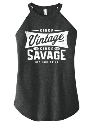 Retro Kinda Vintage Kinda Savage Halter Tank