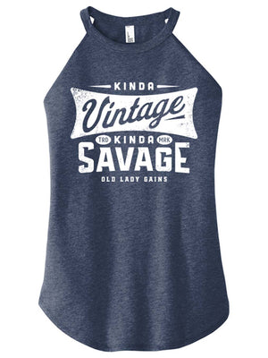 Retro Kinda Vintage Kinda Savage Halter Tank