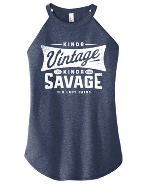 Retro Kinda Vintage Kinda Savage Halter Tank