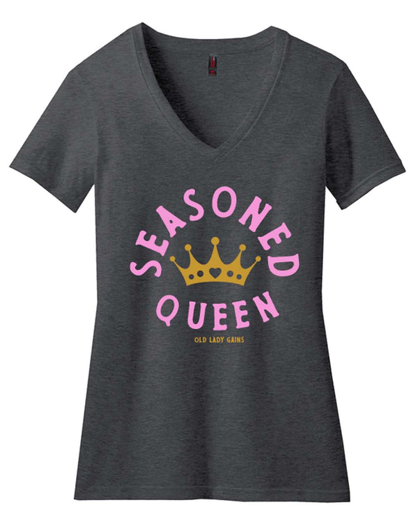 Seasoned Queen Women's V-Neck Tee