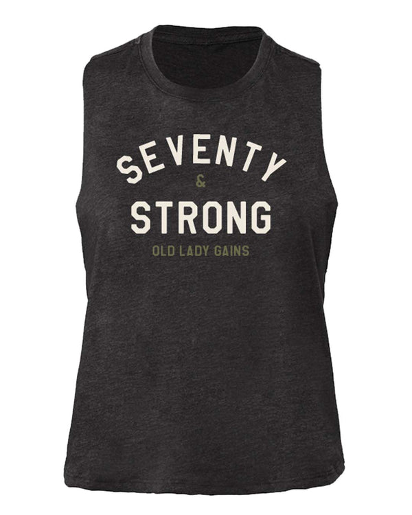 Soft, age-positive 70th shirt for confident women