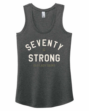 seventy and strong tank top for confident women