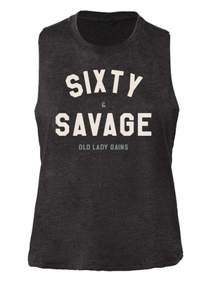 Sixty & Savage shirt for women, bold clothing for celebrating 60 strength and style