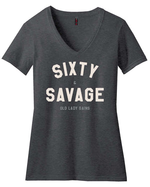 Sixty & Savage shirt for women, bold 60th birthday gift celebrating strength and style