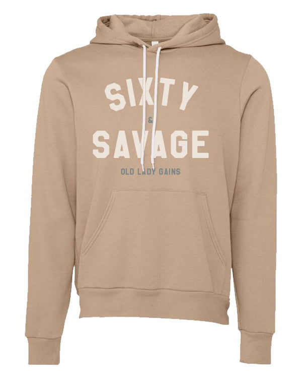 Sixty & Savage sweatshirt for women, bold 60th birthday gift celebrating strength and style