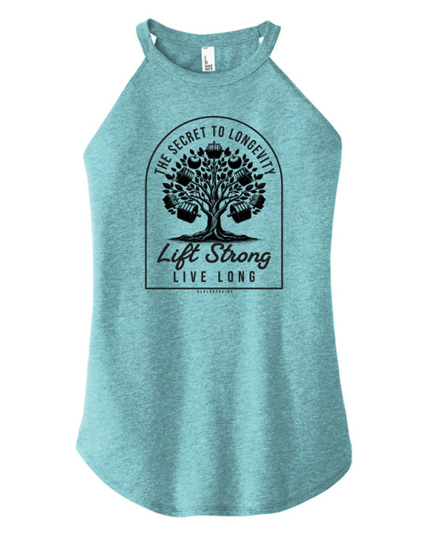 Lift Strong Live Long Halter Tank