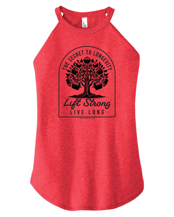 Lift Strong Live Long Halter Tank