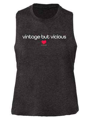 Vintage But Vicious Crop Tank