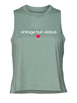 Vintage But Vicious Crop Tank