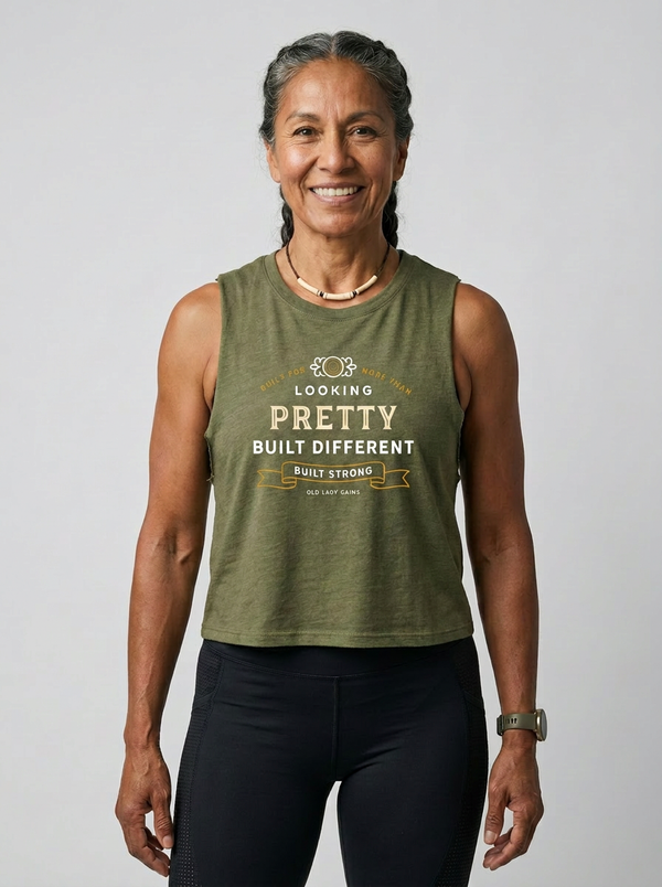 Built Different Women's Crop Tank