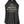 Woman's black halter tank top reading 
