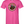 Pink t-shirt with a bear graphic and text on a white background