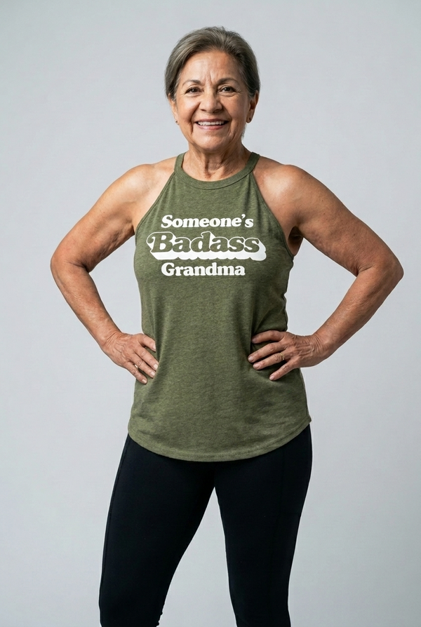 Someones Badass Grandma Halter Tank