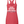 A red racerback tank top featuring the white text 
