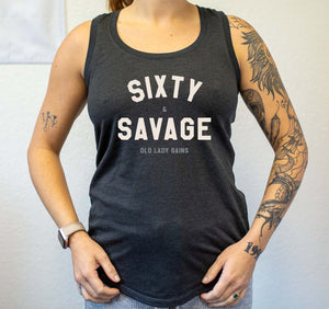 Sixty & Savage shirt for women, bold 60th birthday gift celebrating strength and style