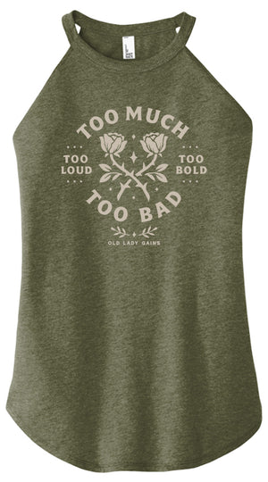 Too Much Too Bad Women Halter Tank