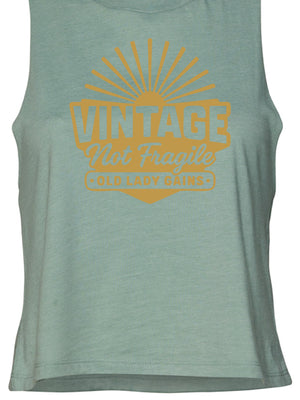 Vintage Not Fragile Crop Tank