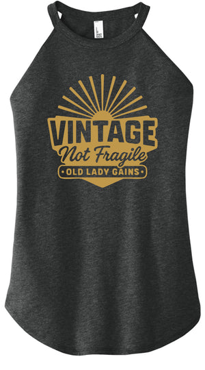 Vintage Not Fragile Women Halter Tank