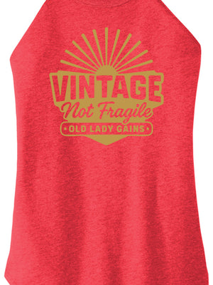 Vintage Not Fragile Women Halter Tank