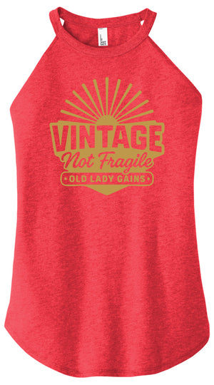 Vintage Not Fragile Women Halter Tank