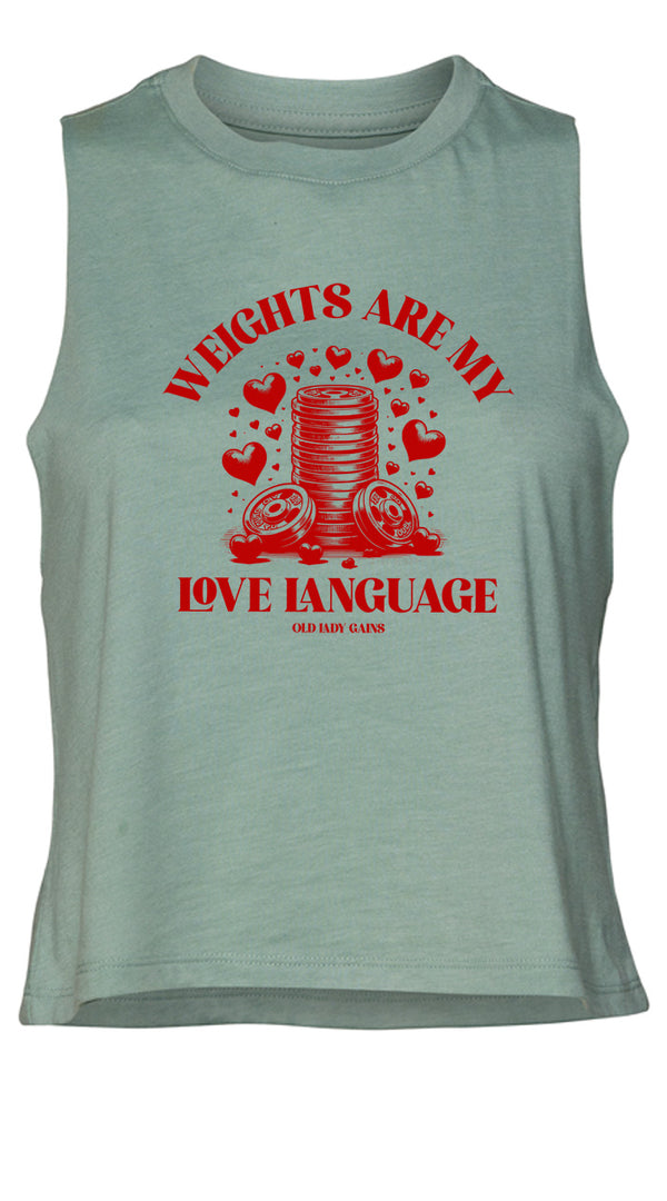 Love Language Crop Tank