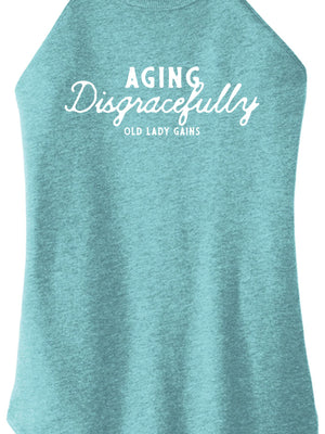 Fun and empowering "Aging Disgracefully" text print