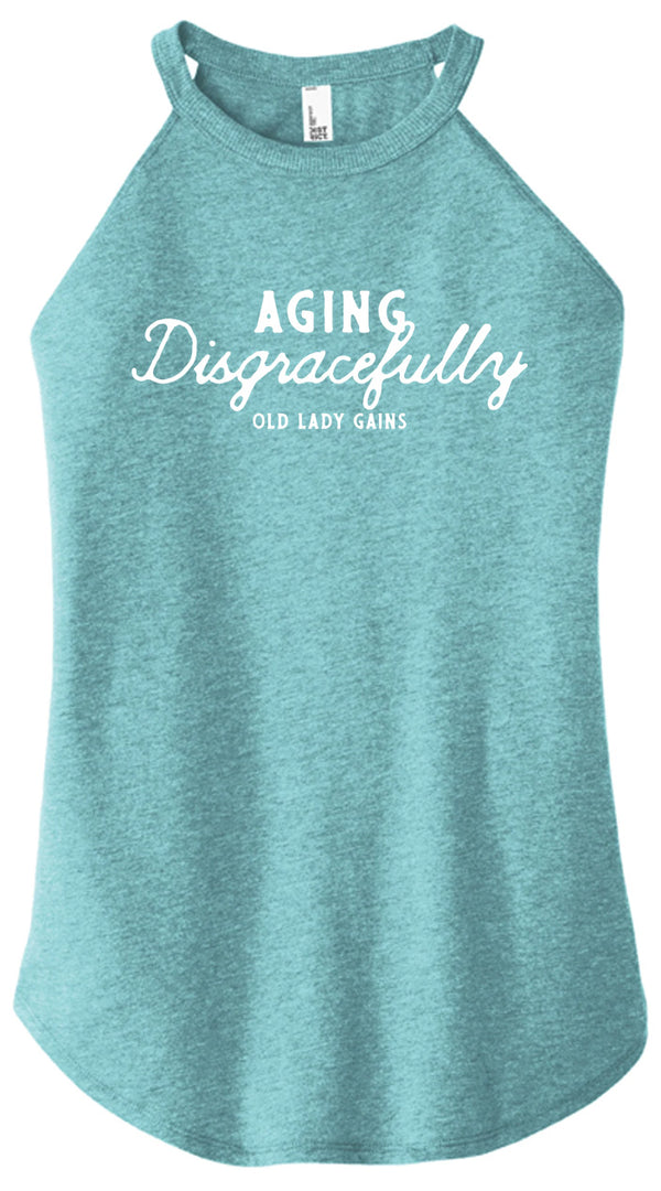 Fun and empowering "Aging Disgracefully" text print