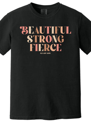 Beautiful Strong Fierce 100% Cotton T-Shirt - Resale