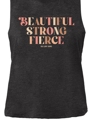 Beautiful Strong Fierce Crop Tank