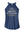 Woman's navy halter tank top reading 