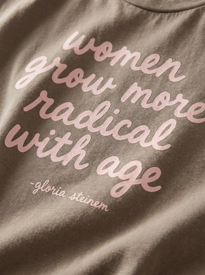 Women Grow More Radical With Age Muscle Tank – Gloria Steinem Quote Muscle Tee