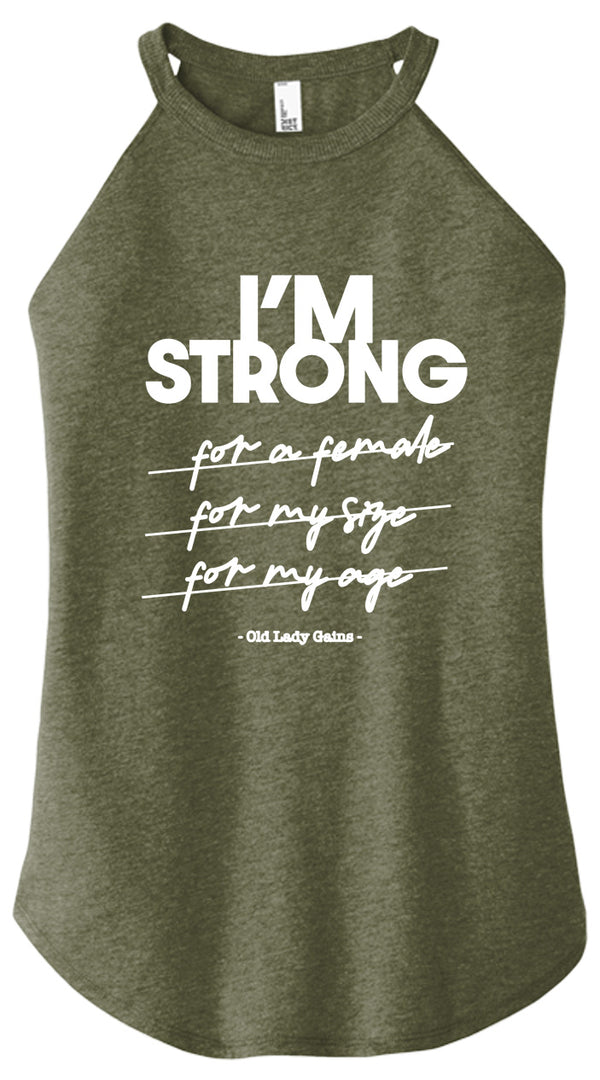 I'm Strong Women Halter Tank