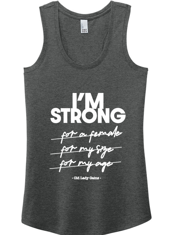 I'm Strong Racerback Tank