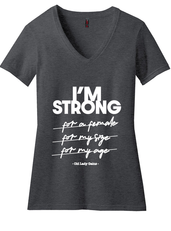 I'm Strong Women's V-Neck Tee