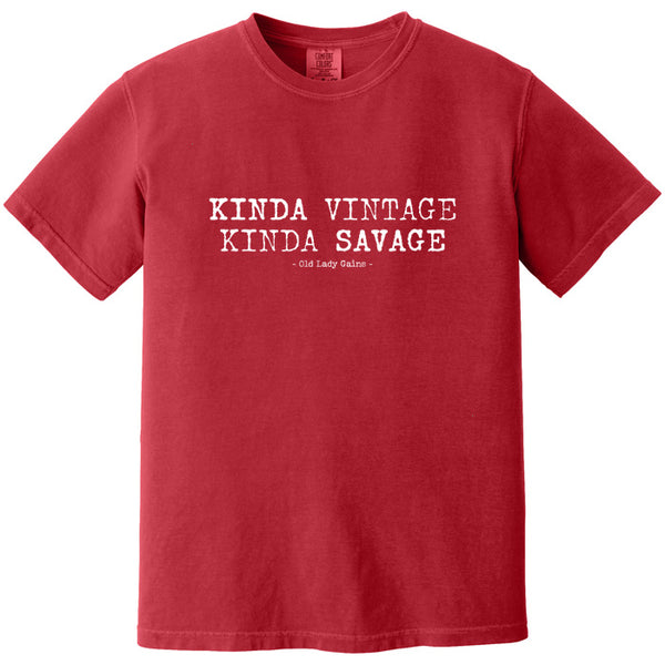 Kinda Vintage Kinda Savage 100% Cotton T-Shirt
