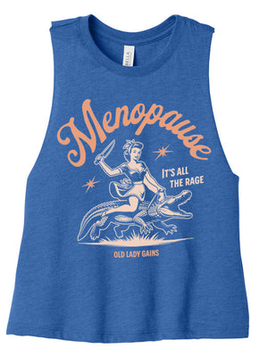 Menopause It's All The Rage Crop Tank