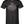 Woman's charcoal black halter t-shirt reading 