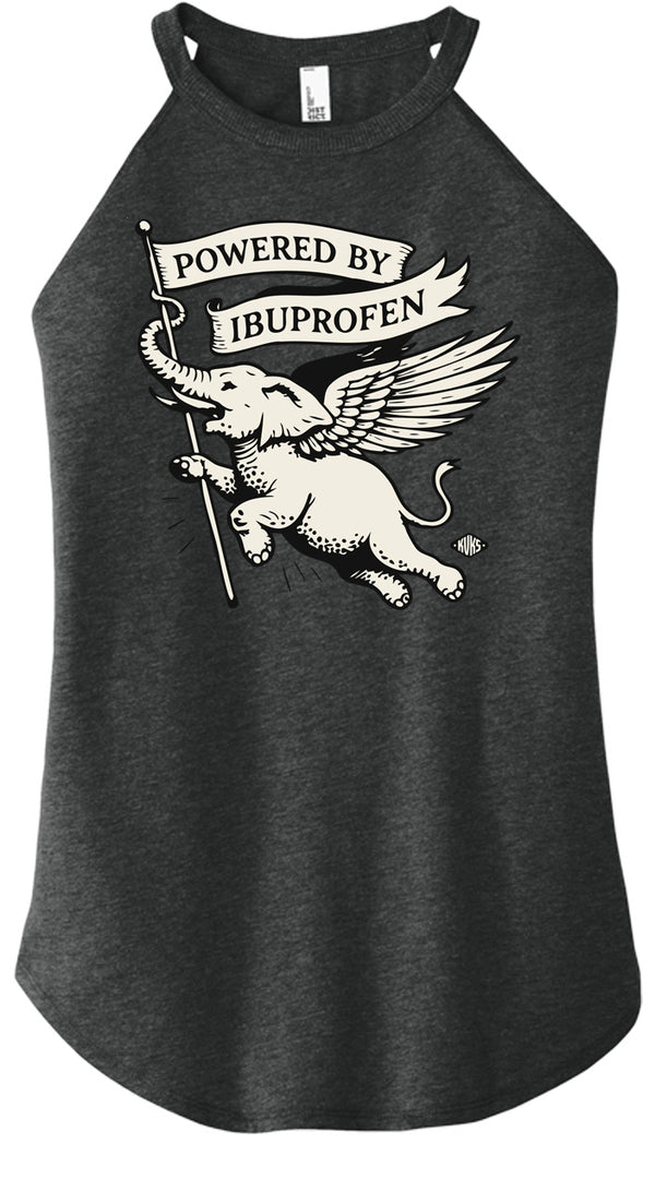 Powered by Ibuprofen Women Halter Tank