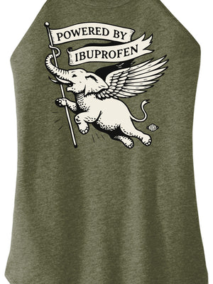 Powered by Ibuprofen Women Halter Tank