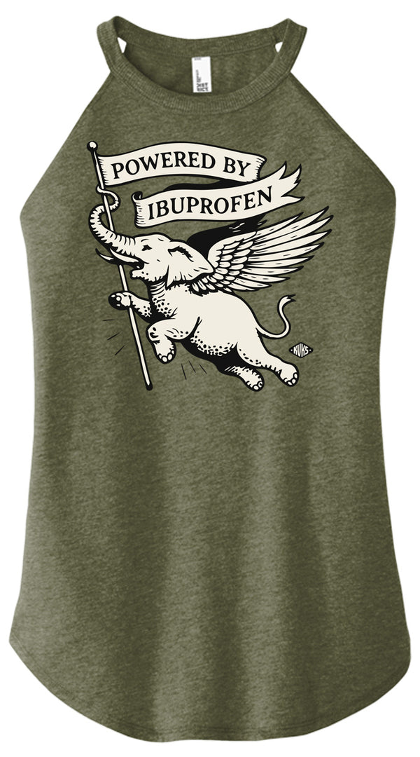 Powered by Ibuprofen Women Halter Tank