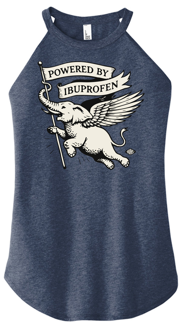 Powered by Ibuprofen Women Halter Tank